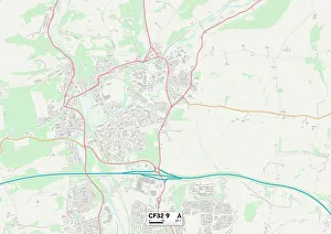 Bridgend CF32 9 Map