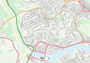 Windsor Place Prints: Bristol BS8 4 Map