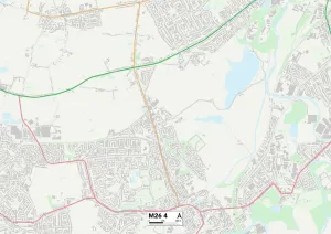 Water Street Prints: Bury M26 4 Map