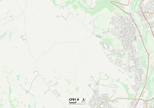 Victoria Place Prints: Caerphilly CF81 8 Map