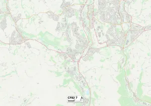 North Avenue Prints: Caerphilly CF82 7 Map