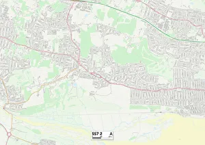 Hazel Close Prints: Castle Point SS7 2 Map