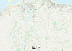 Cherry Tree Close Prints: Conwy LL28 5 Map