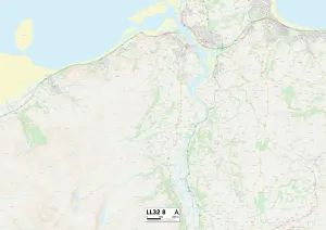 Mulberry Close Prints: Conwy LL32 8 Map