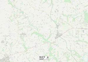PL - Plymouth Prints: Cornwall PL17 7 Map