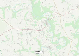 PL - Plymouth Prints: Cornwall PL18 9 Map