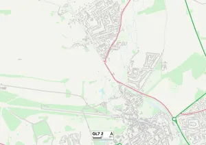 Cotswold GL7 2 Map