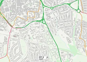 St Johns Street Prints: Coventry CV1 2 Map