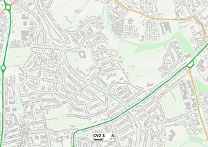 Cowley Road Prints: Coventry CV2 3 Map