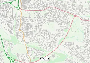 Harris Road Prints: Coventry CV3 1 Map