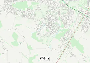 Blackthorn Close Prints: Coventry CV4 7 Map