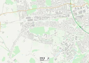 Robin Close Prints: Coventry CV4 8 Map
