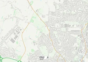 Dickens Road Prints: Coventry CV6 2 Map