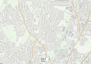 Villa Road Prints: Coventry CV6 3 Map