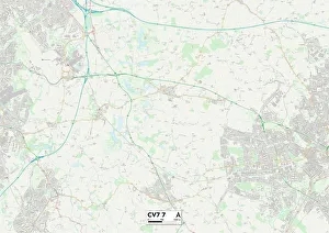 Highfield Prints: Coventry CV7 7 Map