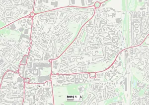 Northgate Prints: Crawley RH10 1 Map