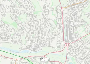Woodland Close Prints: Dacorum HP1 1 Map
