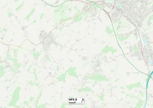 The Hawthorns Prints: Dacorum HP3 0 Map