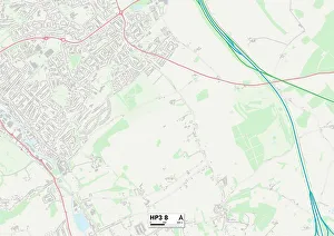 Ashley Close Prints: Dacorum HP3 8 Map