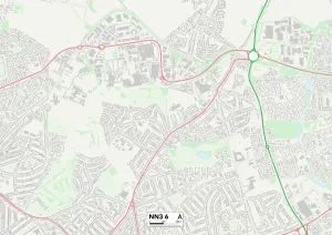 Aintree Road Prints: Daventry NN3 6 Map