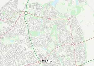 Harefield Road Prints: Daventry NN3 8 Map
