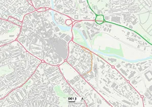 Eastgate Prints: Derby DE1 2 Map