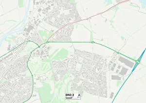 Croft Court Prints: Doncaster DN3 2 Map