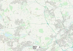 Thorpe Lane Prints: Doncaster DN5 7 Map