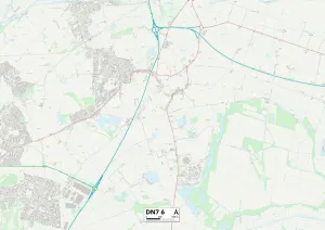 Blenheim Close Prints: Doncaster DN7 6 Map