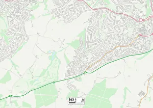 Ennerdale Drive Prints: Dudley B63 1 Map