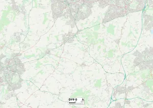 St Peters Road Prints: Dudley DY9 0 Map