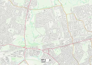 Elmwood Gardens Prints: Ealing W7 3 Map