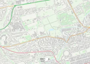 Oxford Terrace Prints: Edinburgh EH4 1 Map