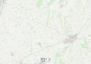 Weston Lane Prints: Exeter EX14 3 Map