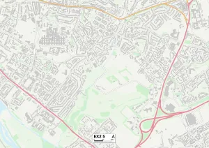 Dryden Road Prints: Exeter EX2 5 Map