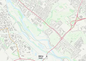 Burns Avenue Prints: Exeter EX2 6 Map