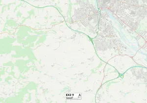 Churchill Road Prints: Exeter EX2 9 Map