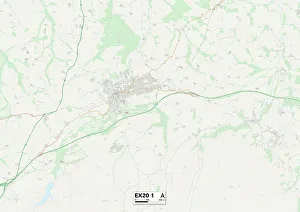 Merrivale Road Prints: Exeter EX20 1 Map