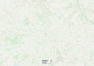 Martins Close Prints: Exeter EX20 3 Map