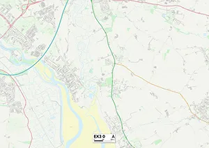 Highfield Prints: Exeter EX3 0 Map
