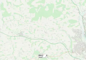 Westwood Lane Prints: Exeter EX4 2 Map