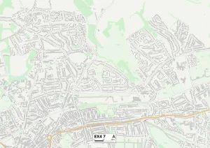 St Annes Road Prints: Exeter EX4 7 Map