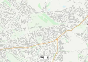 Sheridan Road Prints: Exeter EX4 8 Map