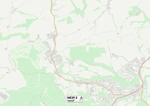 Highfield Prints: Gateshead NE39 2 Map