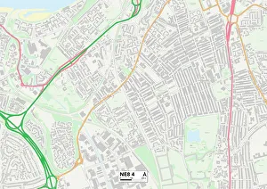 Maple Grove Prints: Gateshead NE8 4 Map