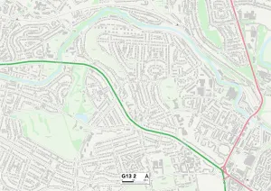 Glasgow G13 2 Map