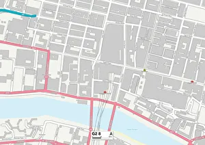 Brown Street Prints: Glasgow G2 8 Map