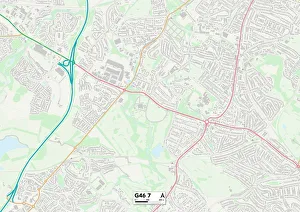 Park Court Prints: Glasgow G46 7 Map