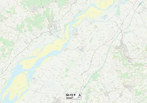 Jubilee Way Prints: Gloucester GL13 9 Map