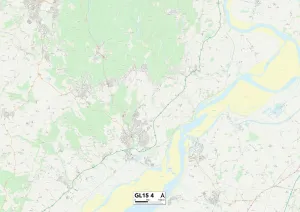 Highfield Prints: Gloucester GL15 4 Map